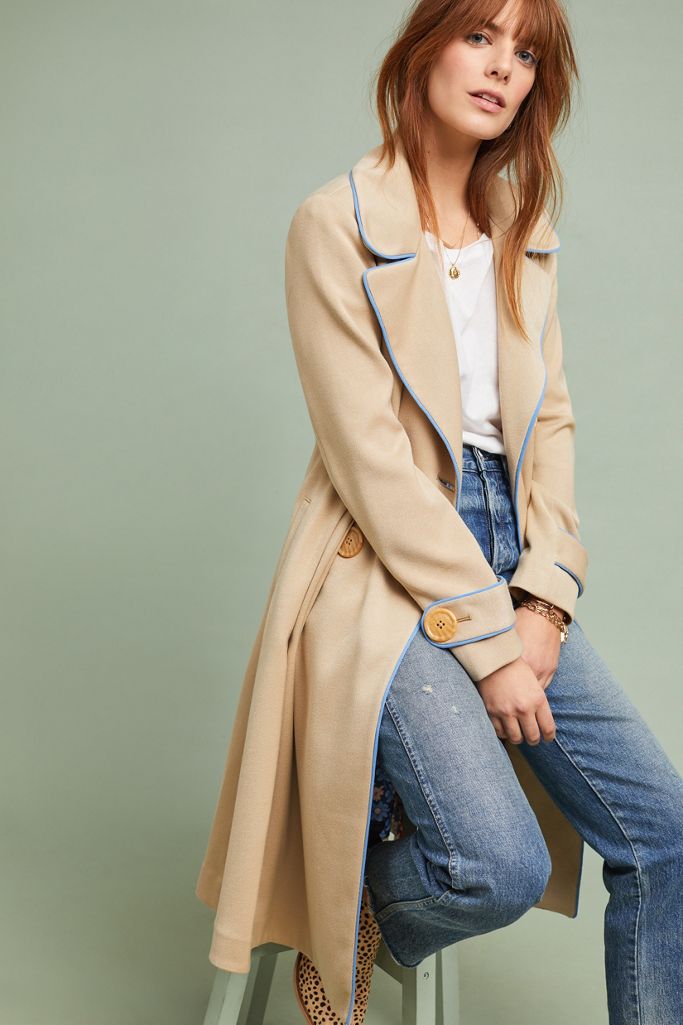 Piped Trench Coat Anthropologie