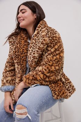 leopard coat anthropologie