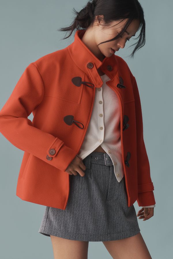 Slide View: 1: NVLT Duffle Coat