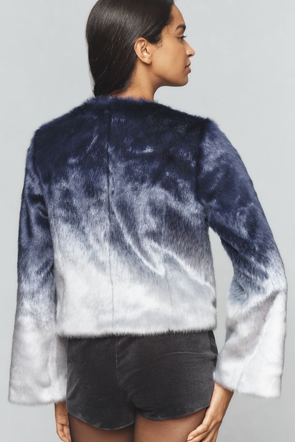 Slide View: 2: Maeve Faux-Fur Ombre Coat