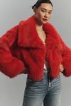 Thumbnail View 1: Maeve Faux-Fur Cropped Jacket