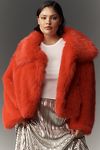 Thumbnail View 7: Maeve Faux-Fur Cropped Jacket