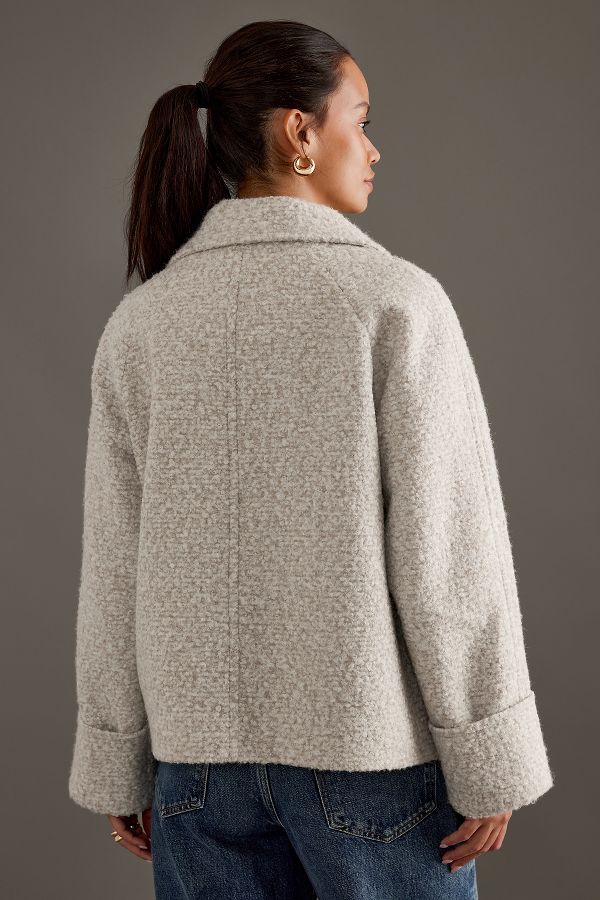 Slide View: 2: Manteau court en bouclé By Anthropologie