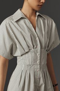 Slide View: 3: The Tobie Pleated Romper by Exquise