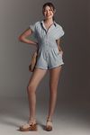 Thumbnail View 4: By Anthropologie Button-Front Ruched Playsuit