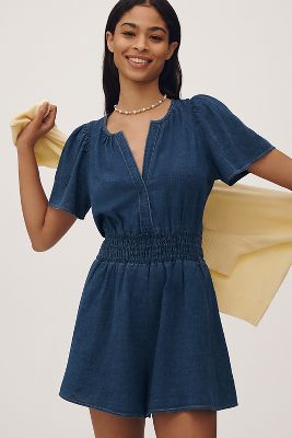 The Somerset Romper: Denim Edition