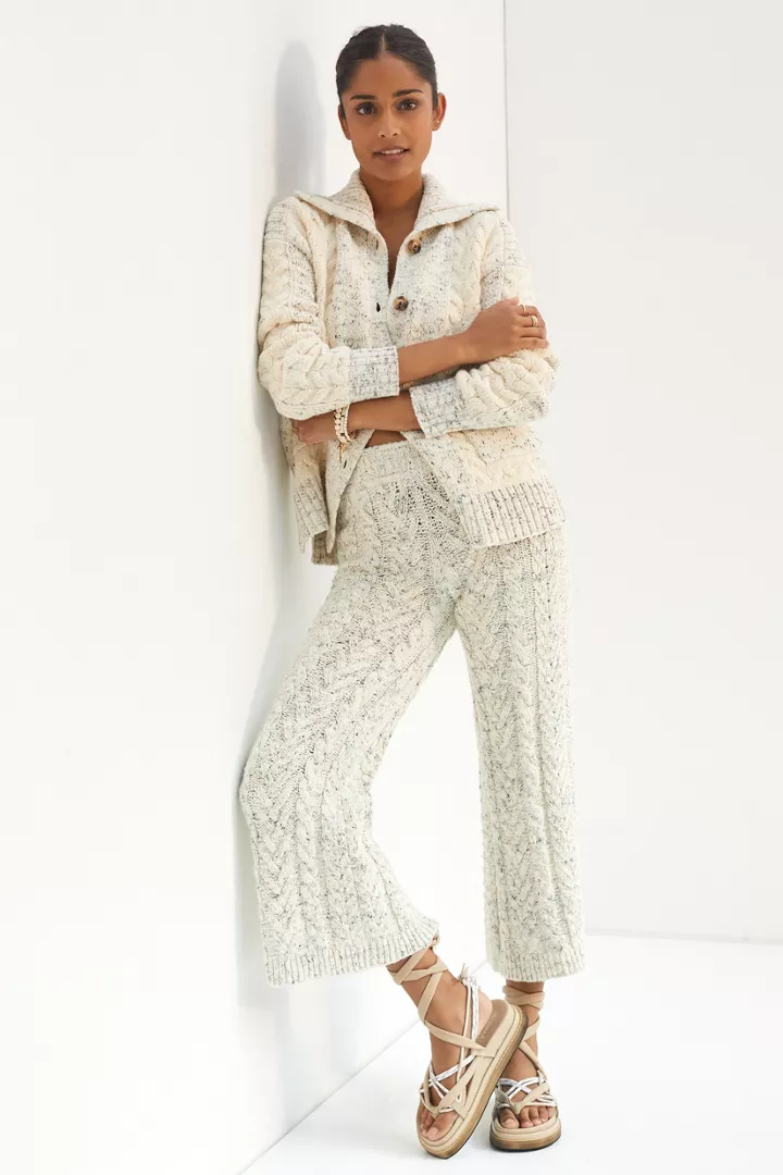 Cable-Knit Pant Set