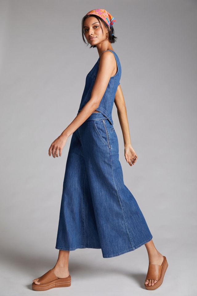 Pilcro Denim Wide-Leg Pant Set | Anthropologie