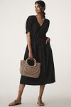 Thumbnail View 1: Velvet by Graham & Spencer Lianna Puff-Sleeve Midi Dress