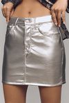 Thumbnail View 2: MOTHER The Vagabond Zip Faux-Leather Mini Skirt