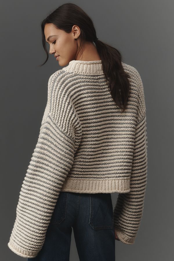 Slide View: 2: MOTHER The Bell Sleeve Jumper Sweater