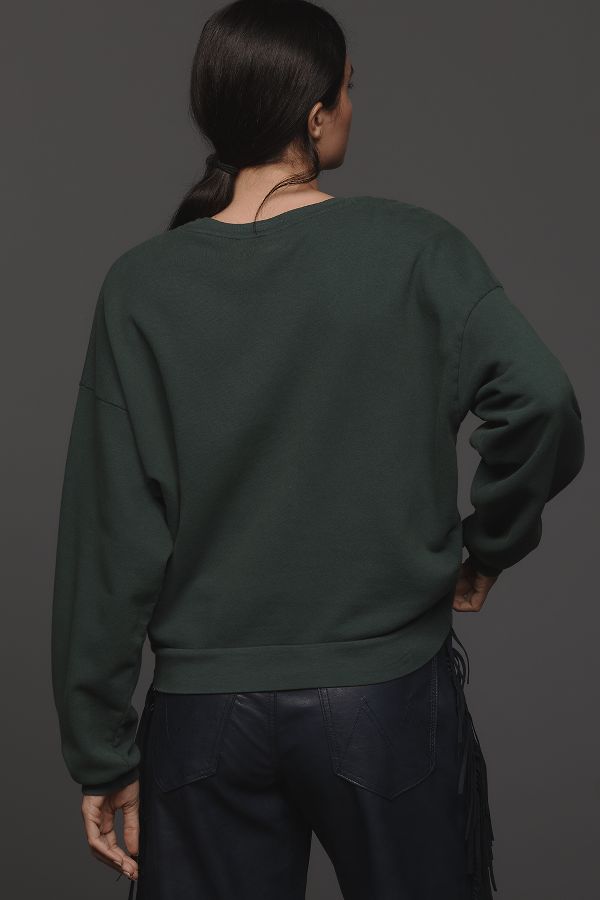 Slide View: 2: MOTHER The Drop Square Crew-Neck Sweatshirt