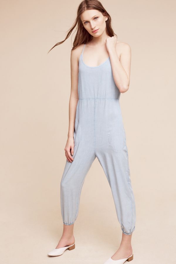 Idell Smocked Jumpsuit | Anthropologie