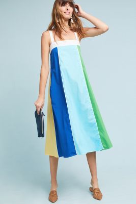 anthropologie color block dress