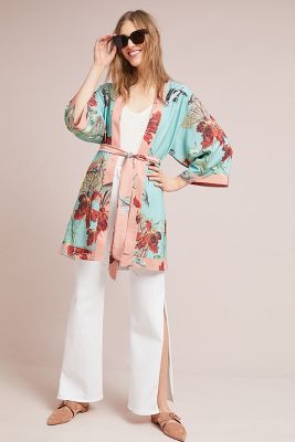 anthropologie kimono dress