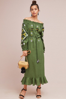 off the shoulder peasant dress
