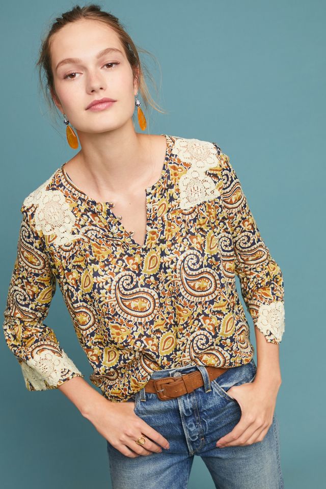 Odila Paisley Blouse | Anthropologie