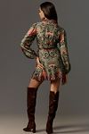 Thumbnail View 2: Farm Rio Arabesque Long-Sleeve Wrap Mini Dress