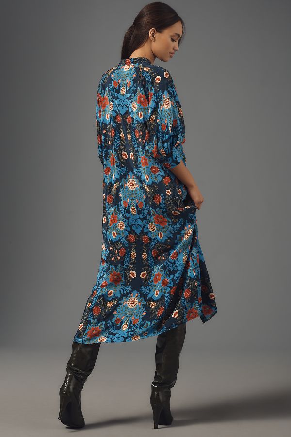 Slide View: 2: Farm Rio Arabesque Floral Midi Dress