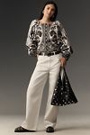 Thumbnail View 4: Farm Rio Leopard Floral Long-Sleeve Blouse