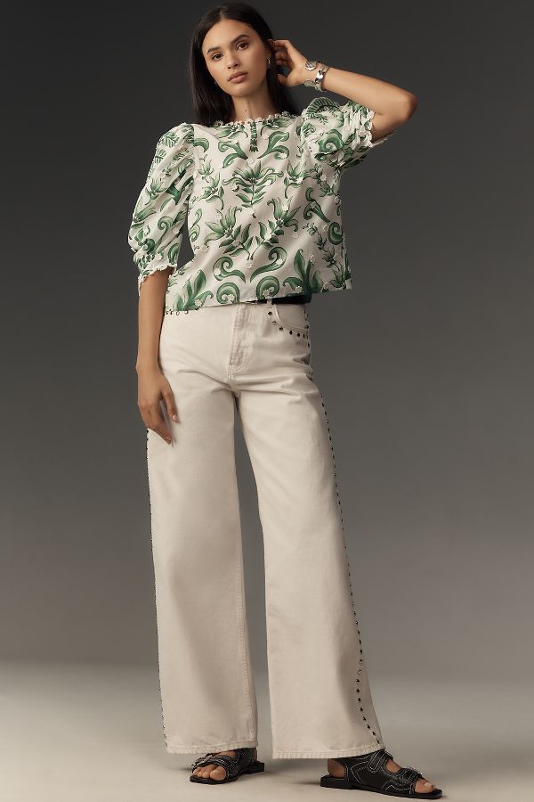 Slide View: 4: Farm Rio Milani Blouse