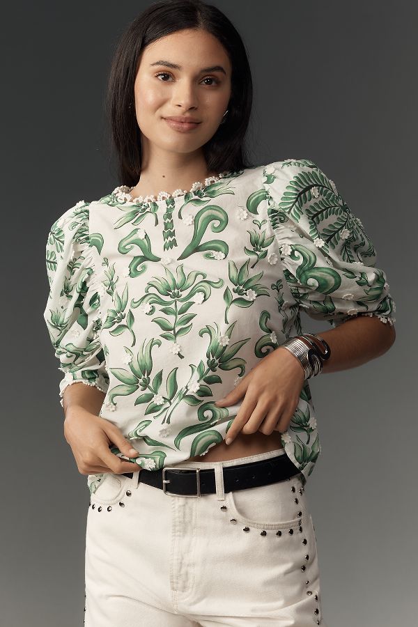 Slide View: 1: Farm Rio Milani Blouse