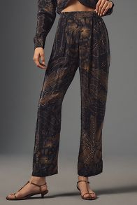 Slide View: 2: Farm Rio Golden Foliage Pajama Pants