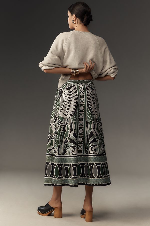 Slide View: 4: Farm Rio Flare Maxi Skirt