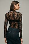 Thumbnail View 2: Good American Long-Sleeve Lace Bodysuit