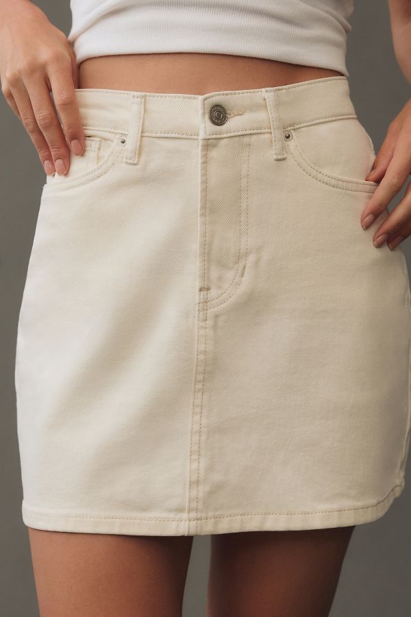 Slide View: 2: Reformation Lydia High-Rise Denim Mini Skirt