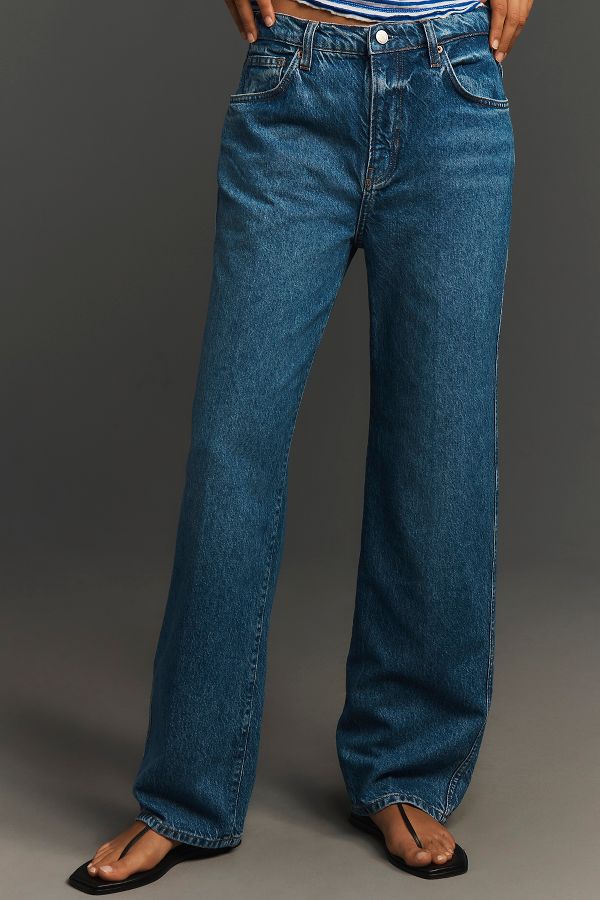 Slide View: 2: Reformation Val 90s Mid-Rise Straight-Leg Jeans