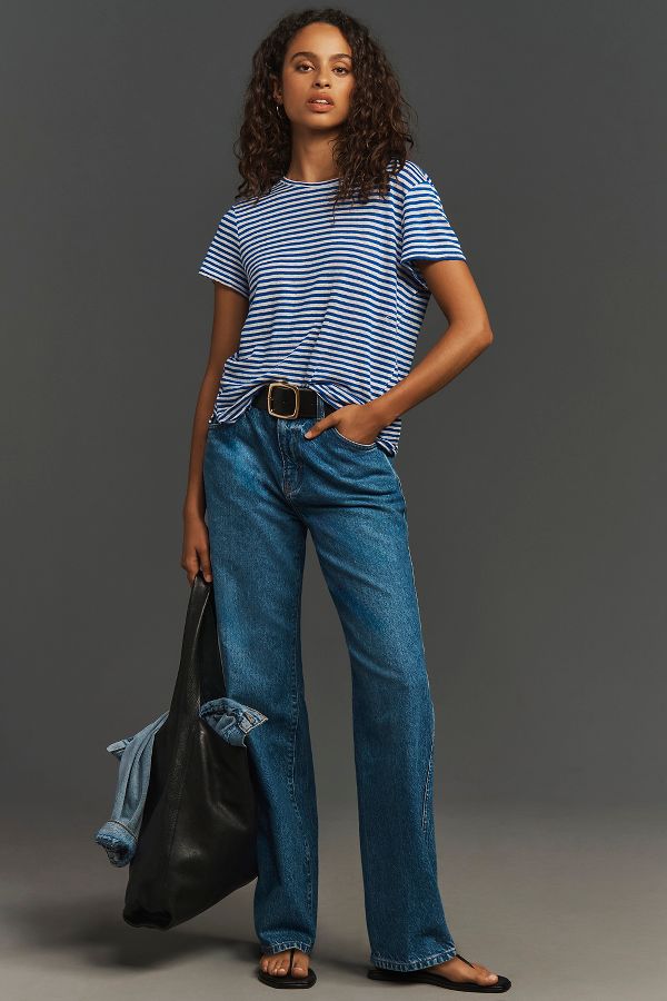 Slide View: 1: Reformation Val 90s Mid-Rise Straight-Leg Jeans