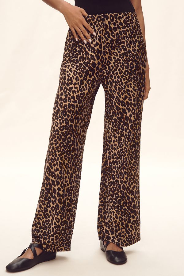 Slide View: 2: Reformation Gale Satin Mid-Rise Bias Pants