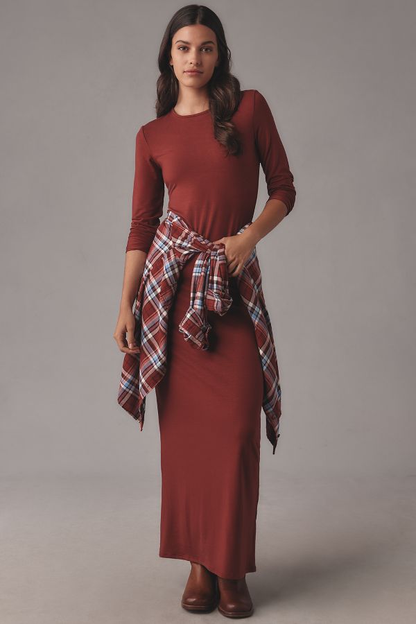 Slide View: 1: Reformation Tommie Knit Maxi Dress