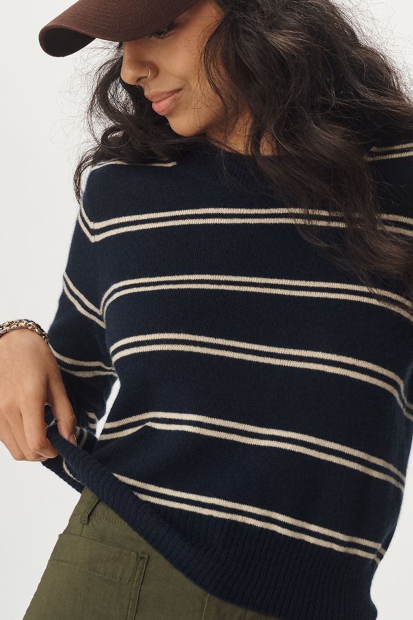 Slide View: 3: Reformation Dana Cashmere Crew Sweater