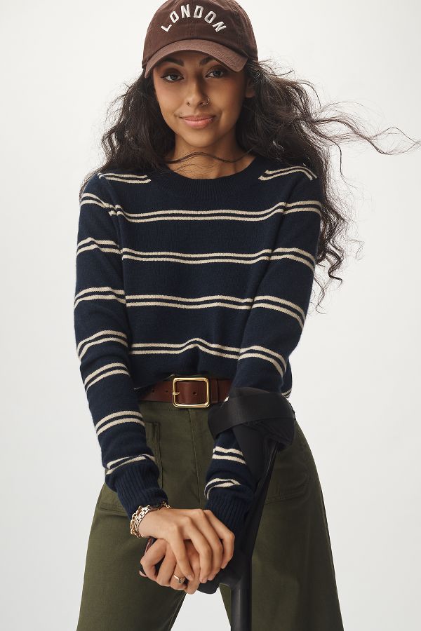 Slide View: 1: Reformation Dana Cashmere Crew Sweater