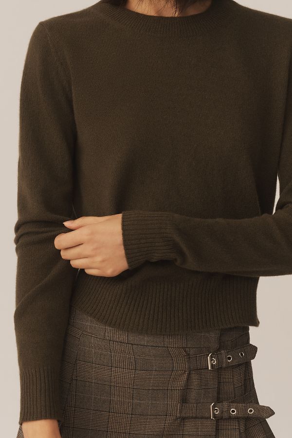 Slide View: 3: Reformation Dana Cashmere Crew Sweater