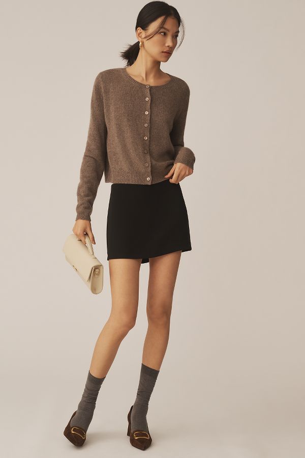 Slide View: 3: Reformation Clara Cashmere Crew Cardigan Sweater