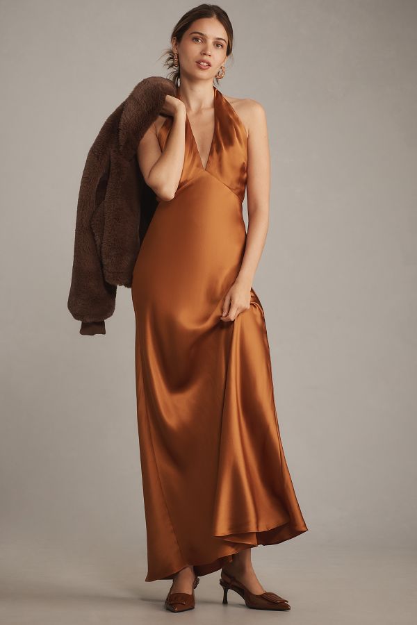 Slide View: 1: Reformation Daniela Silk Dress