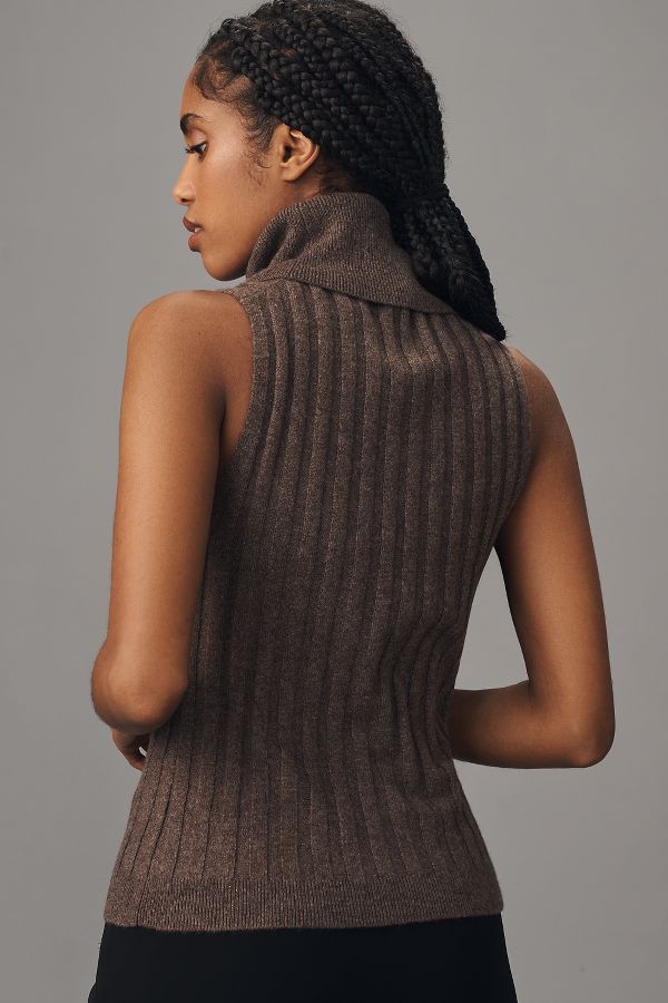 Slide View: 2: Reformation Rowyn Cashmere Turtleneck Tank