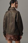 Thumbnail View 2: Reformation Veda Marco Leather Oversized Bomber Jacket