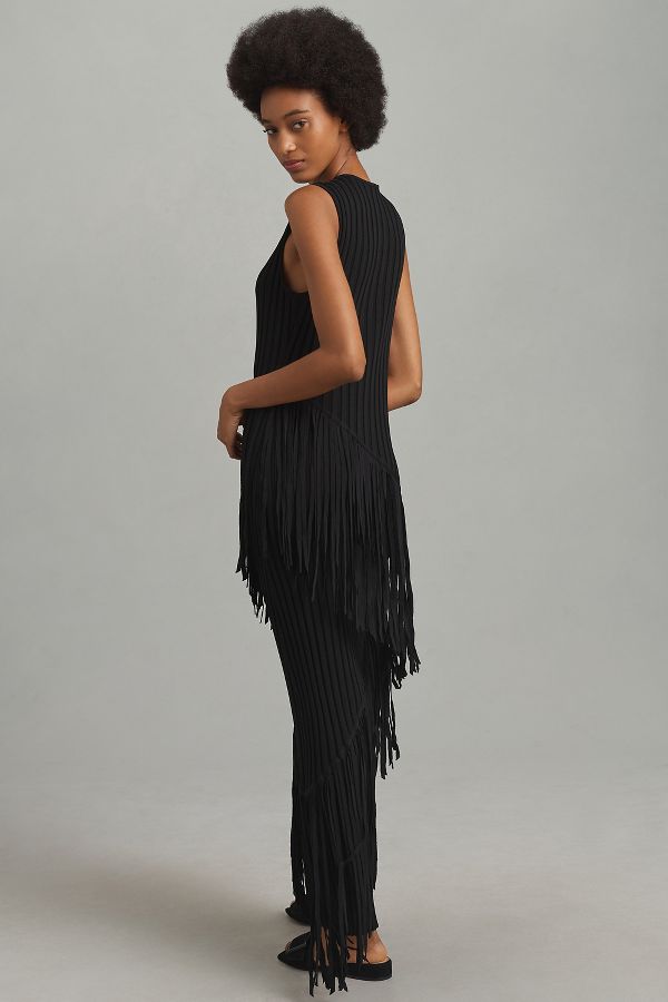 Slide View: 2: SIMONMILLER Spiral Knit Maxi Dress