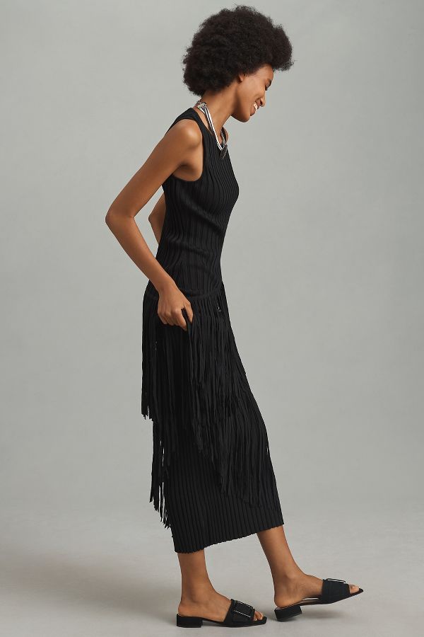 Slide View: 3: SIMONMILLER Spiral Knit Maxi Dress