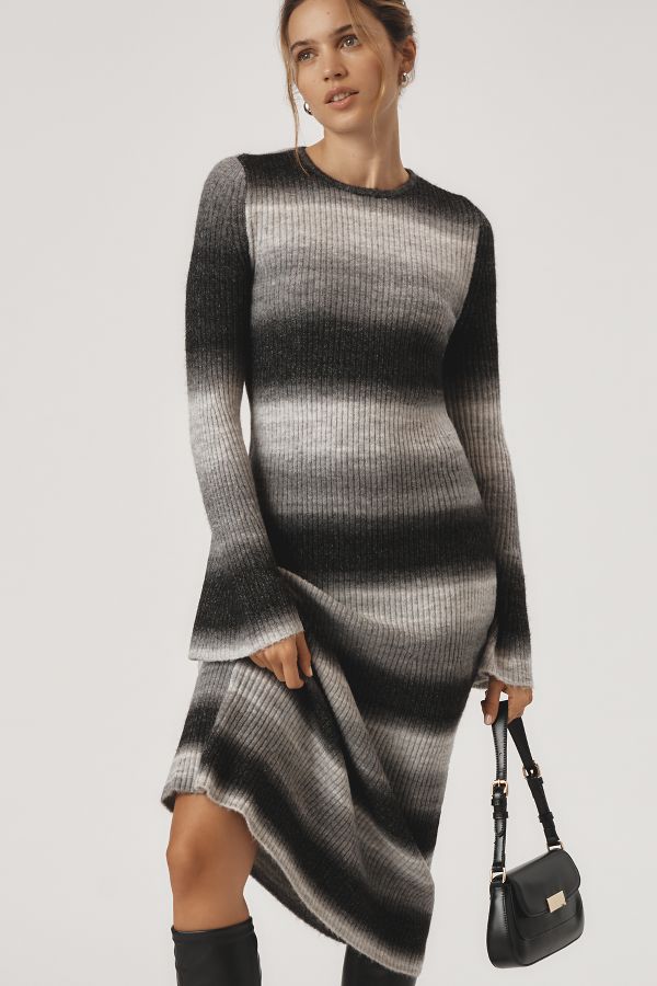 Slide View: 4: SIMONMILLER Axon Knit Midi Dress