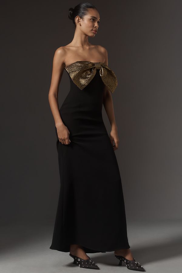 Slide View: 4: SIMONMILLER Dali Crepe Maxi Dress