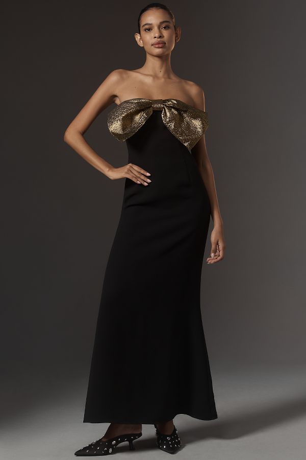 Slide View: 1: SIMONMILLER Dali Crepe Maxi Dress