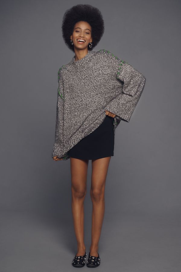 Slide View: 4: SIMONMILER Leith Whipstitch Knit Sweater