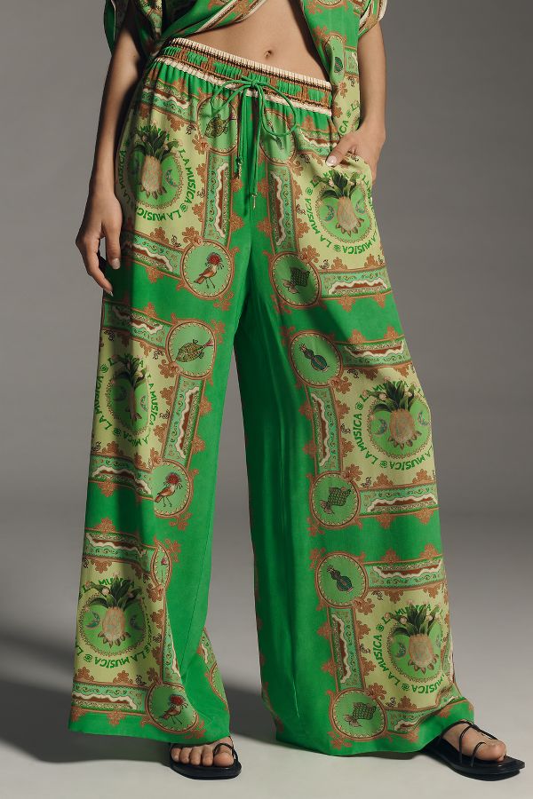 Slide View: 2: ALÉMAIS La Musica Relaxed Silk Pants