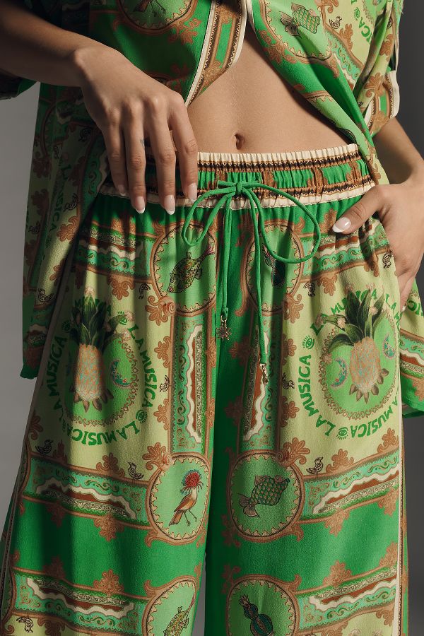 Slide View: 4: ALÉMAIS La Musica Relaxed Silk Pants