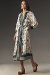 Thumbnail View 1: ALÉMAIS Casa Long-Sleeve Linen Midi Shirt Dress